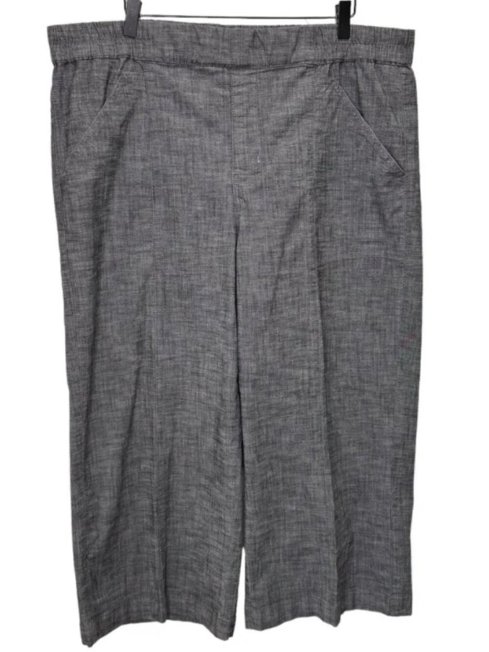 Reitman's Grey Wide Leg Cropped Pants Size 20